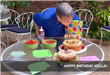 Joella celebrates here birthday with cake