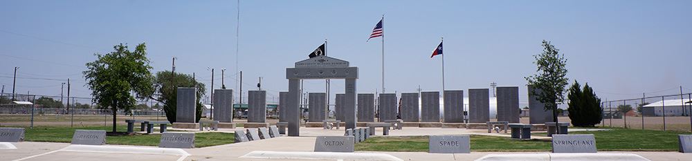 A photo of the Lamb County Veterans Memorial