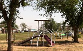 Playground equipment at Dunbar Park