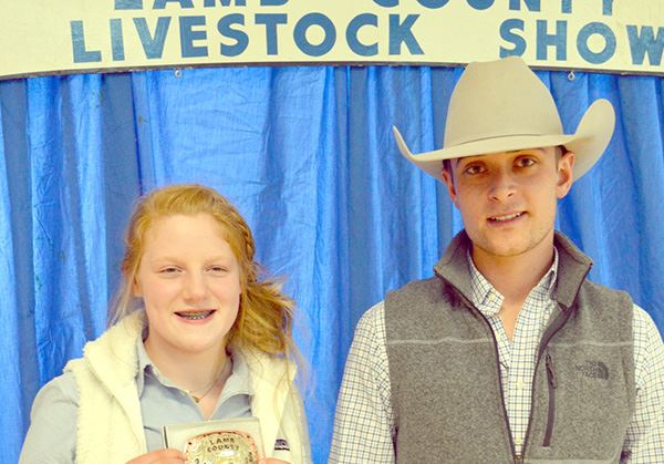Award winners at the Lamb County Livestock Show
