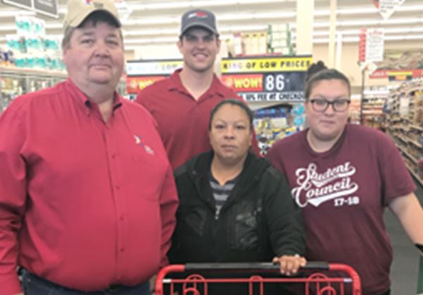 People in a supermarket