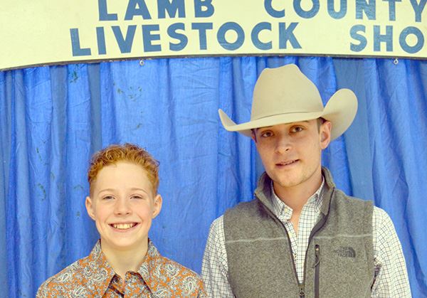 Two young men at the Livestock Show